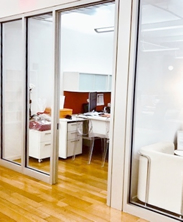 glass fronted offices